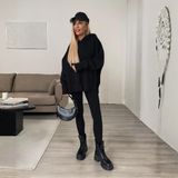 SANIAT - Long Sleeve Hoodie with Skinny Fit