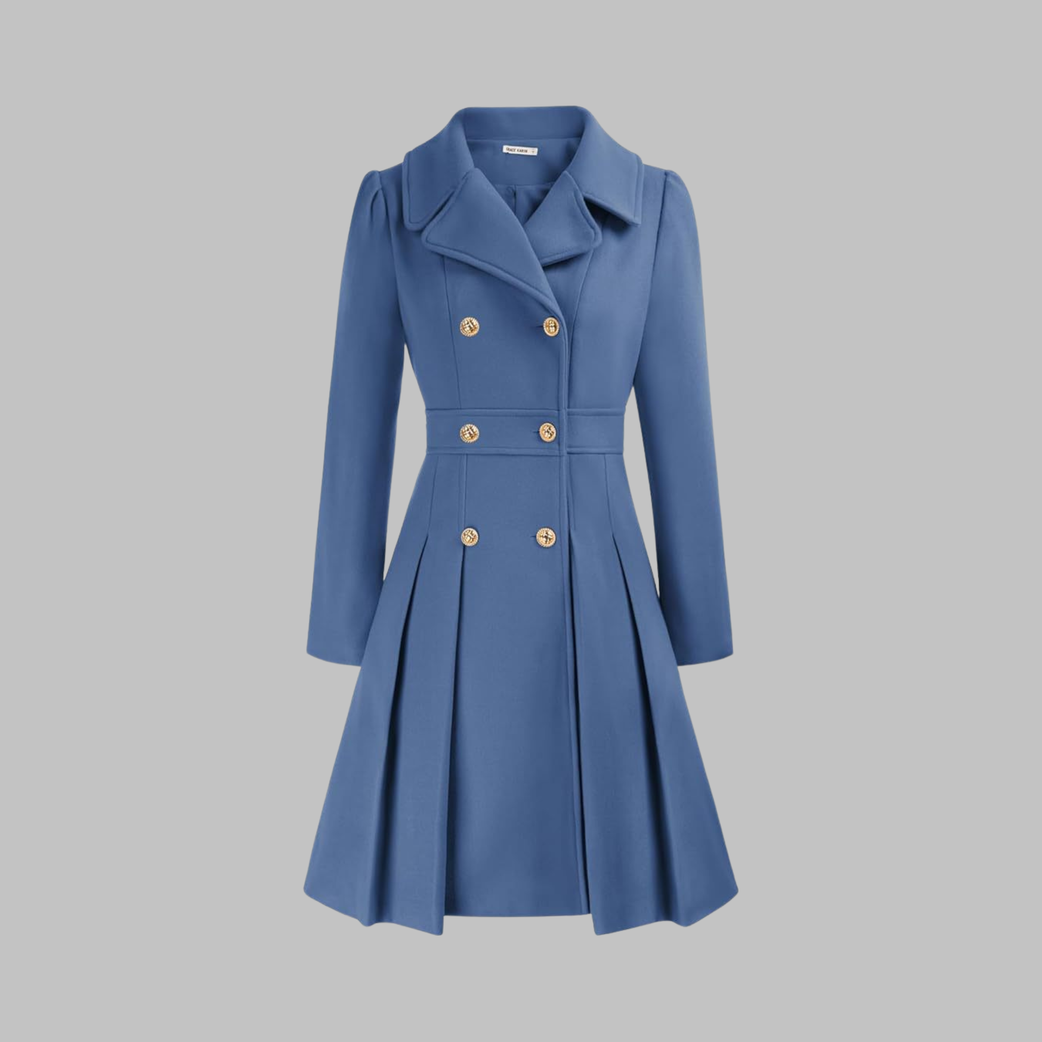 DAMI™ - Elegant Double-Breasted Long Sleeve Coat