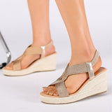 Raine – Woven Platform Wedge Sandals