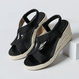 Raine – Woven Platform Wedge Sandals