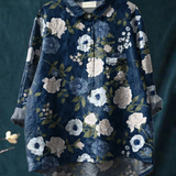 Poppy - Floral Art Print Blouse