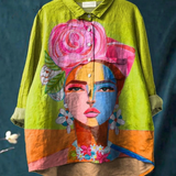 Sophie - Folk Art Portrait T-Shirt