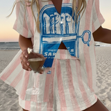 Annie - Sardine Pattern Short Set