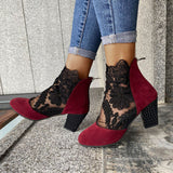 JOLIE™ - Elegant Lace-Up Heeled Boots