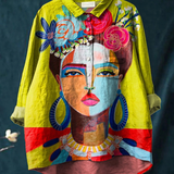 Sophie - Folk Art Portrait T-Shirt
