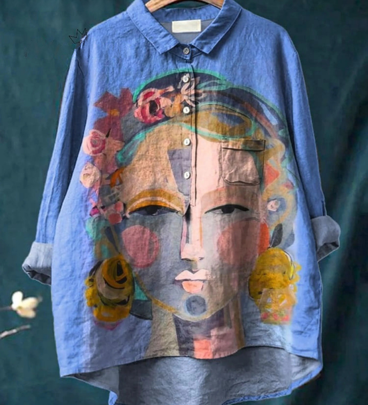 Sophie - Folk Art Portrait T-Shirt
