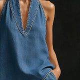 Martina - V-Neck Wide-Leg Jumpsuit for Effortless Style