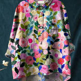Hannah - Vibrant Floral Spring Blouse