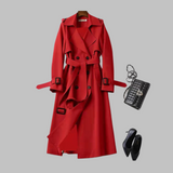 TIA™ - Chic Knee-Length Relaxed Fit Coat