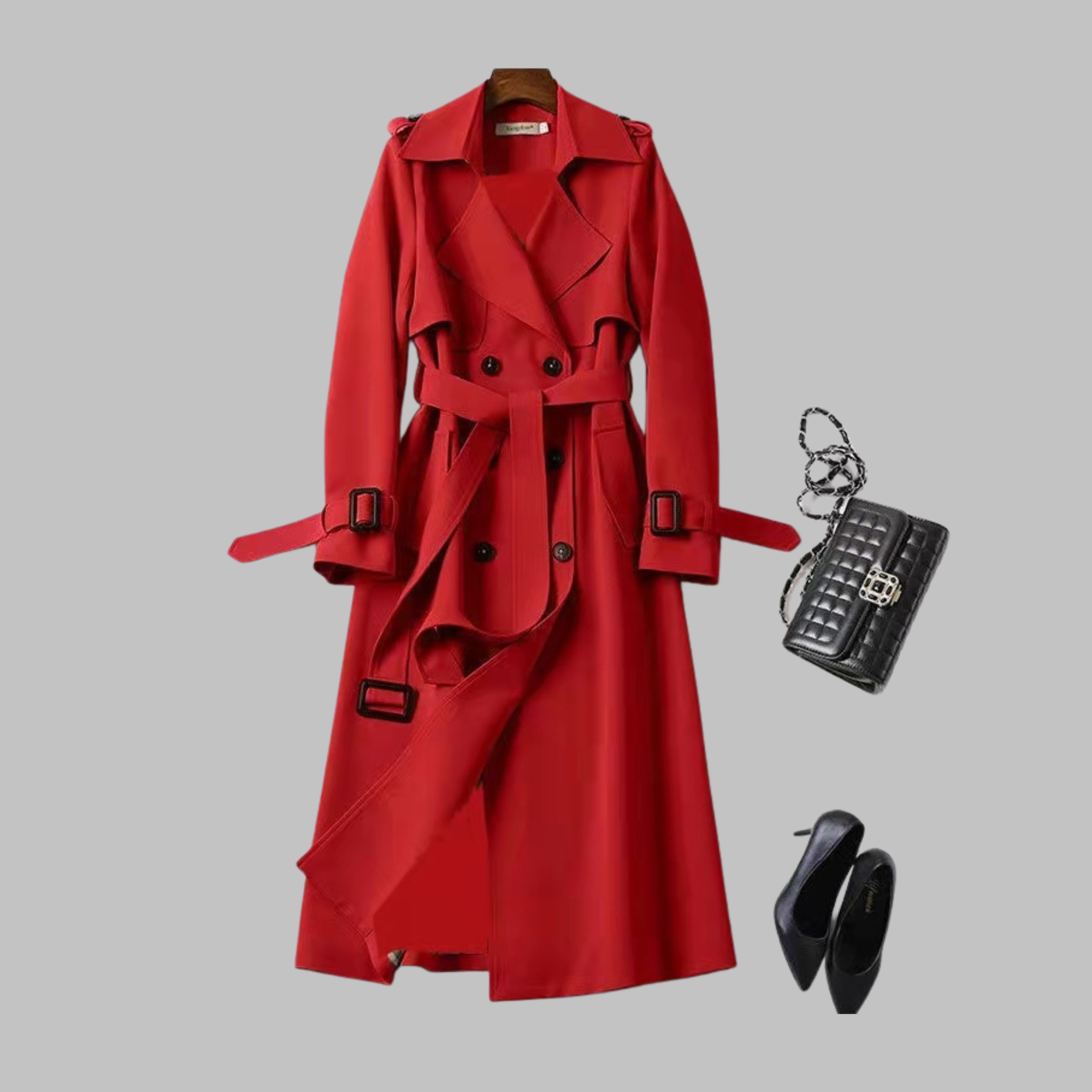 TIA™ - Stylish Knee-Length Relaxed Fit Coat