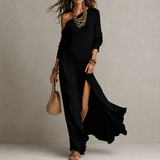 Selene - Asymmetrical One-Shoulder Maxi Dress