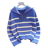 SUSAN™ – Relaxed Fit Long Sleeve Collared Sweater