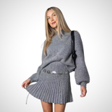 LOUISA™ - Chic Ribbed Knit Two-Piece Set for Fall