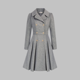 DAMI™ - Elegant Double Button Long Sleeve Coat