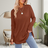 Stellan - Relaxed Long Sleeve Top with Thumb Holes