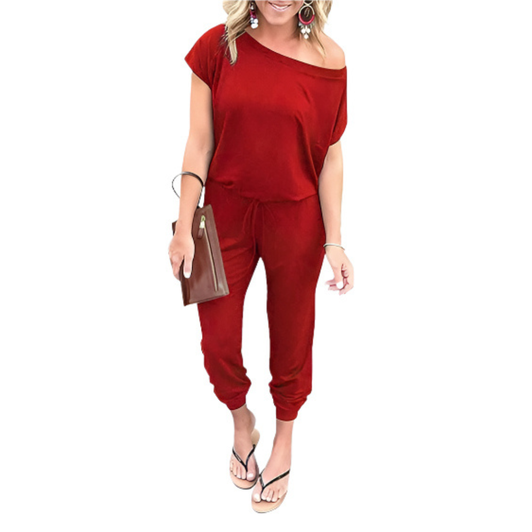ADELFA™ – Easy Breezy Off-Shoulder Summer Lounge Romper