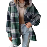 TALLULAH™ - Cozy Hooded Plaid Jacket with Relaxed Fit