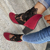 JOLIE™ - Elegant Lace-Up Heeled Boots