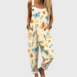 Hannah – Cozy Printed Dungarees