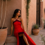 Wategos - Side Slit Halter Dress