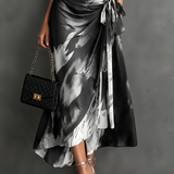 Marielle - Wrap Dress with Abstract Print