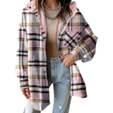TALLULAH™ - Cozy Hooded Plaid Jacket with Relaxed Fit