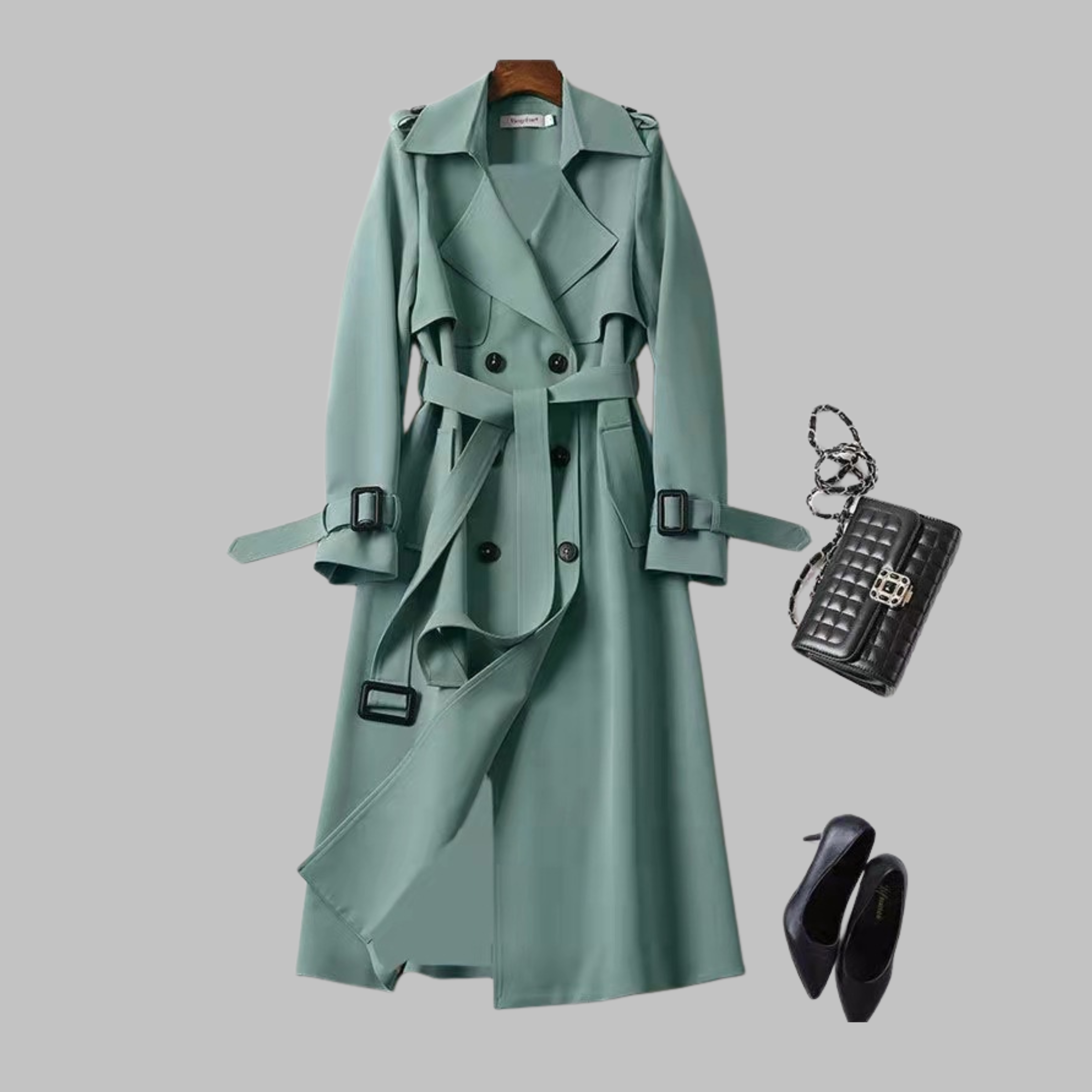 TIA™ - Stylish Knee-Length Relaxed Fit Coat