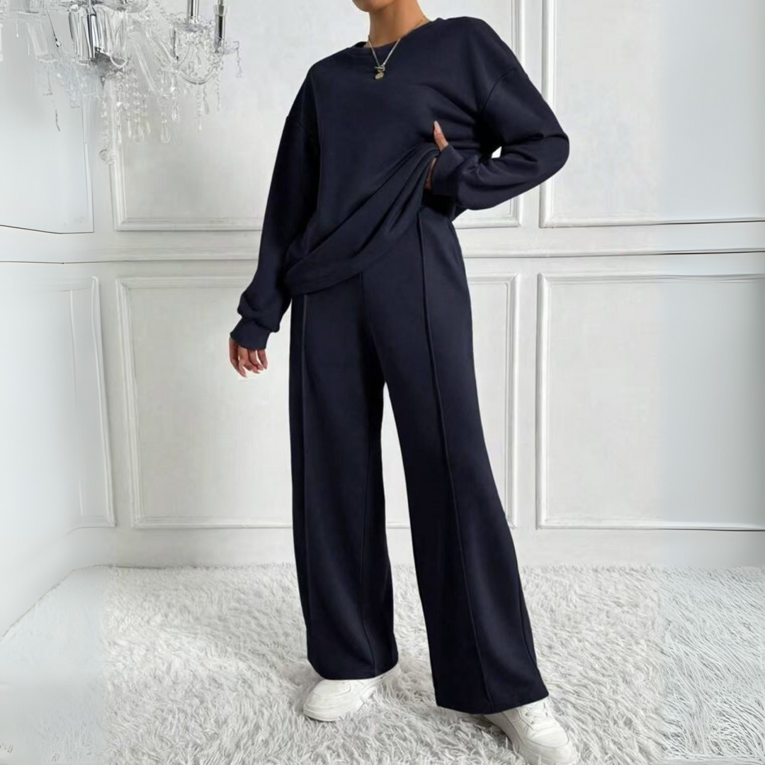 AMBRAT - Long Sleeve Sweatshirt with High Neck