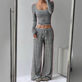 JANAT - Fitted Crop Top and Trousers Set