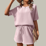 NIEVES™ – Plus Size Summer Lounge Set for Casual Comfort
