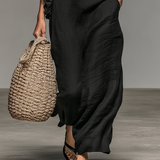 Glady - Pocketed Ruffle Maxi Dress