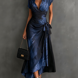 Marielle - Wrap Dress with Abstract Print