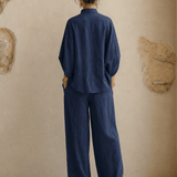 Maribel | Wide-Leg Pants with Batwing Sleeves