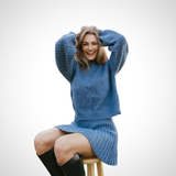 LOUISA™ - Chic Ribbed Knit Two-Piece Set for Fall