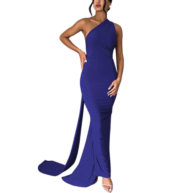 EVIERA™ – Chic Ruched Backless Maxi Gown