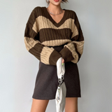 MORTA™ - Cozy V-Neck Long Sleeve Knit Sweater