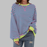 LUKA™ - Striped Long Sleeve Round Neck Casual Shirt