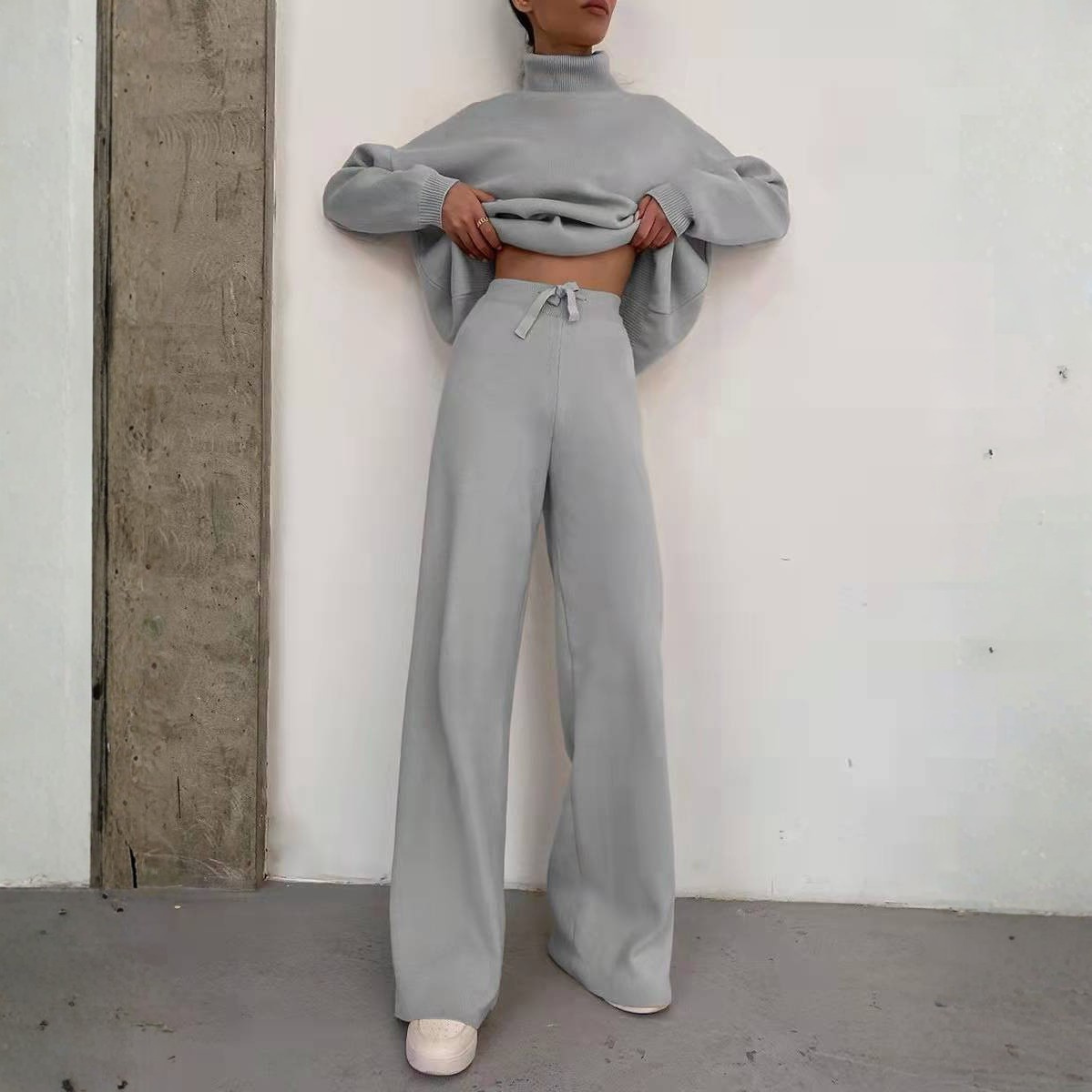 TADUMT - Soft Long Sleeve Turtleneck Sweater