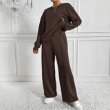 AMBRAT - Long Sleeve Sweatshirt with High Neck