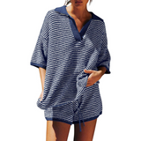 CONNY™ – Striped Knit Summer Two-Piece Casual Set