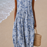 Ava - Women's Sleeveless Midi Dress with Relaxed Fit