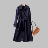 TIA™ - Chic Knee-Length Relaxed Fit Coat
