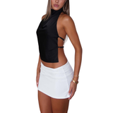 Chinie - Stylish Sleeveless Halter Blouse