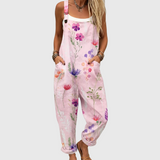 Ella – Pink Floral Overalls