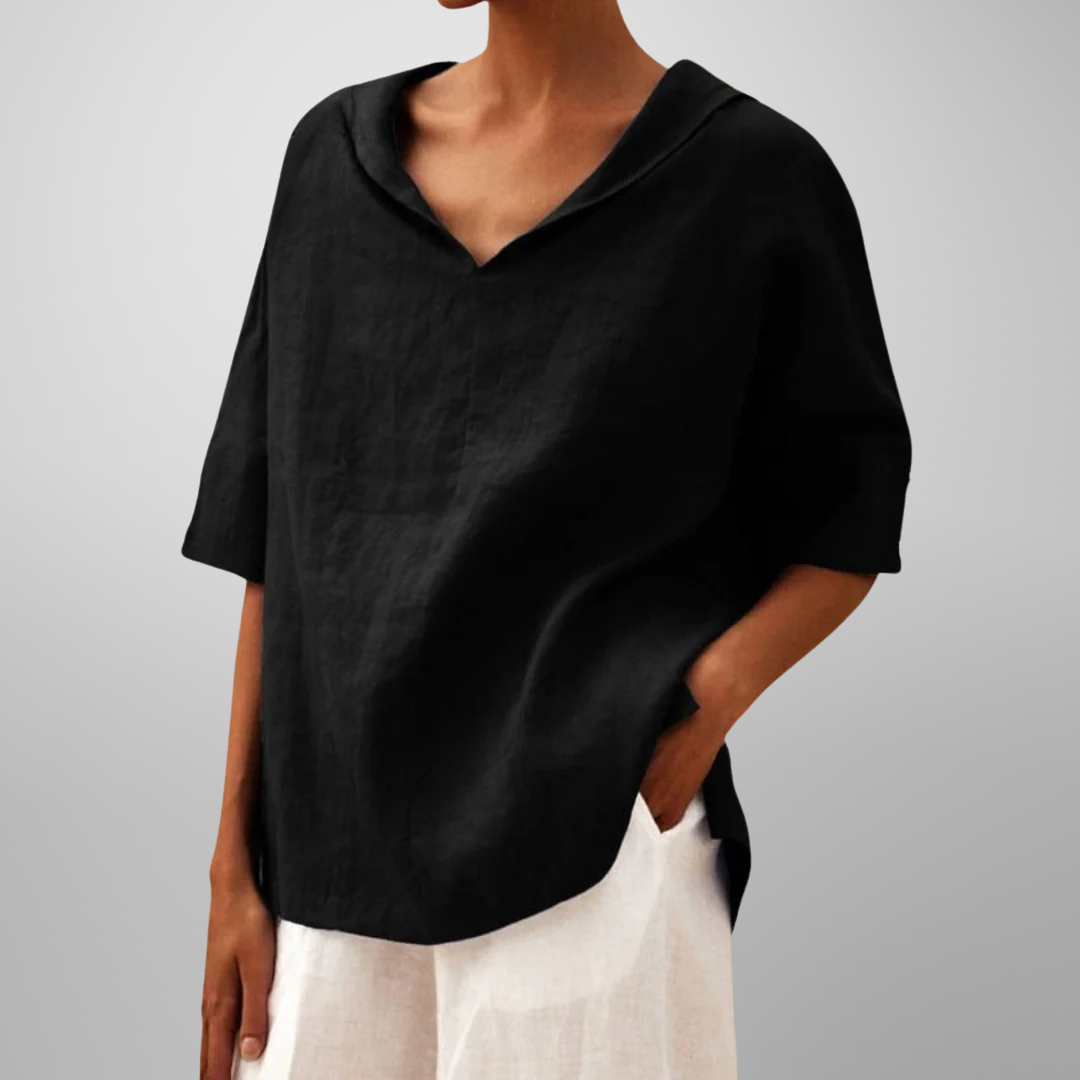 Lucy - Relaxed Fit Cotton Blouse