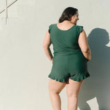 Curl Curl - Ruffled Swimsuit with Built-in Chest Support