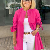CÉLINA™ - Elegant Long Shirt Jacket