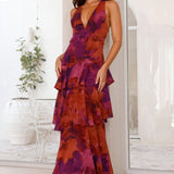 Coolangatta - Floral Deep V Dress