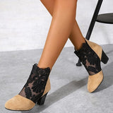 JOLIE™ - Elegant Lace-Up Heeled Boots