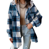TALLULAH™ - Cozy Hooded Plaid Jacket with Relaxed Fit